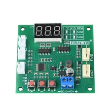 1-5PCS Heat Dissipation PWM 4 Wire Fan Temperature 2-CH Speed Controller Board