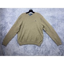 Polo Ralph Lauren Mens XL Green Cotton Crewneck Sweater Pony Logo