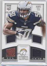 2013 National Treasures Rookie NFL Gear Materials Quad 49/99 Manti Te'o #22 5x8