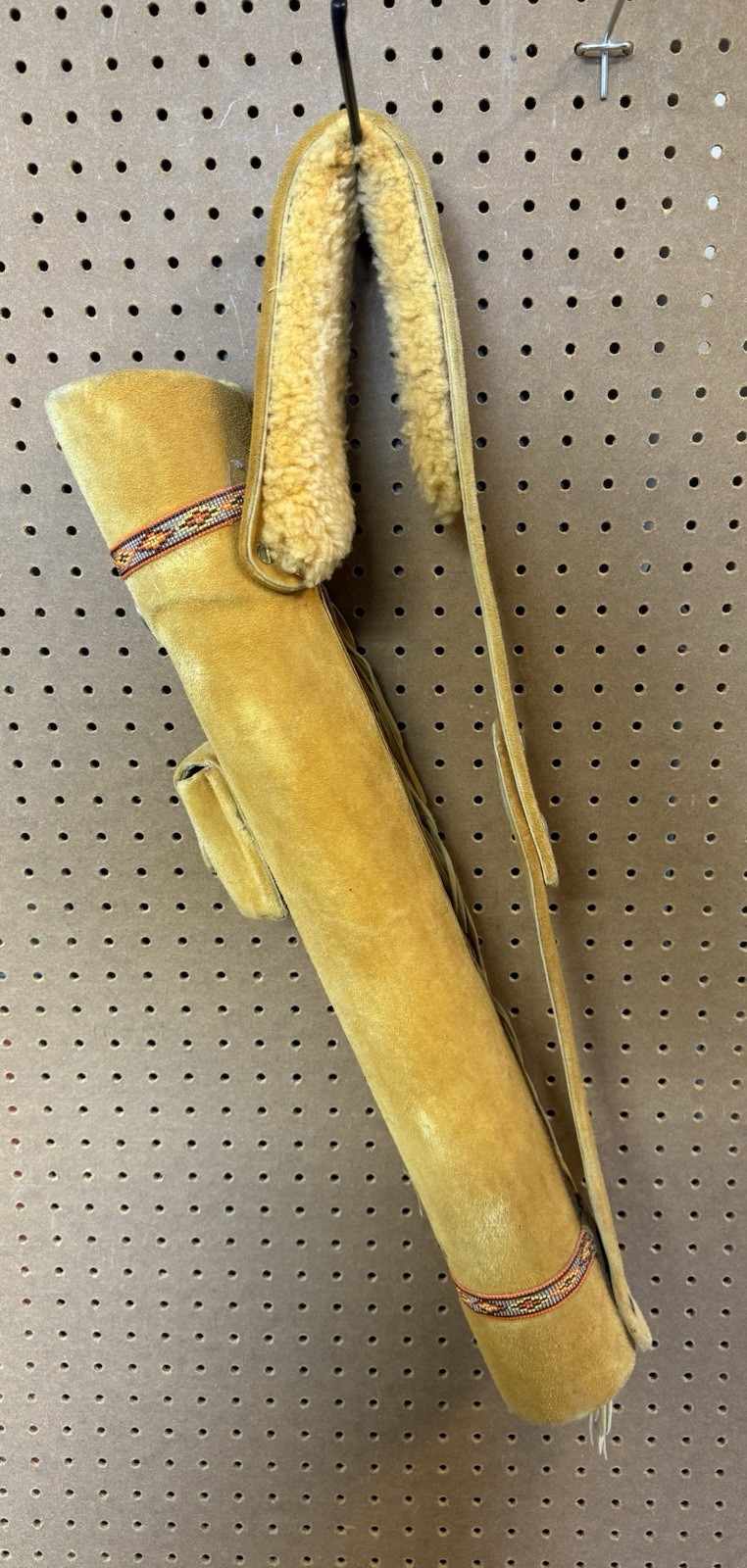 Custom Leather Back Quiver Beaded