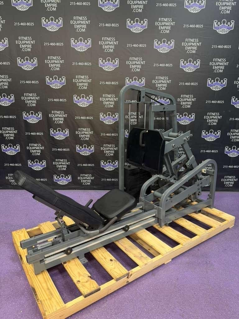Stack Loaded Leg Machines Nautilus Next Gen Seated Leg Press w Huge 400 Lb HEAVY Stack-BUYER PAYS ...