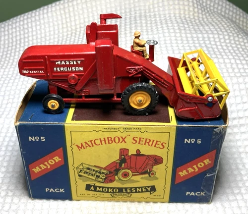 Matchbox/Lesney Major Pack #M-5A MASSEY FERGUSON COMBINE, w/original box, Mint!