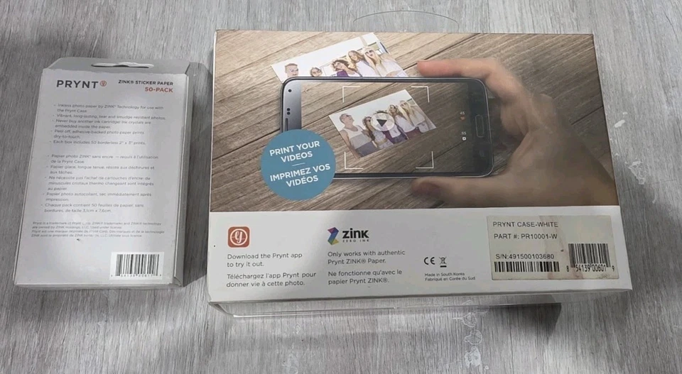 Impressora de Bolso Tinta Zero Zink Prynt para iPhone Samsung + Papéis Stiker - Imagem 2 de 2