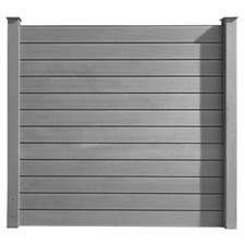 HORI WPC Sichtschutzzaun Stecksystem Zaun Garten Gartenzaun