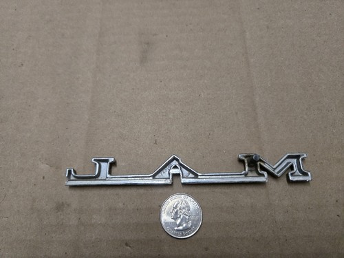 OEM MAL M A L Chrome & White Vintage Emblem Badge Logo Nameplate Name Insignia - Bild 5 von 5