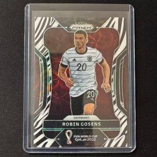 🔌IU 2022 PANINI PRIZM FIFA WORLD CUP QATAR Zebra CHOICE ROBIN GOSENS SP