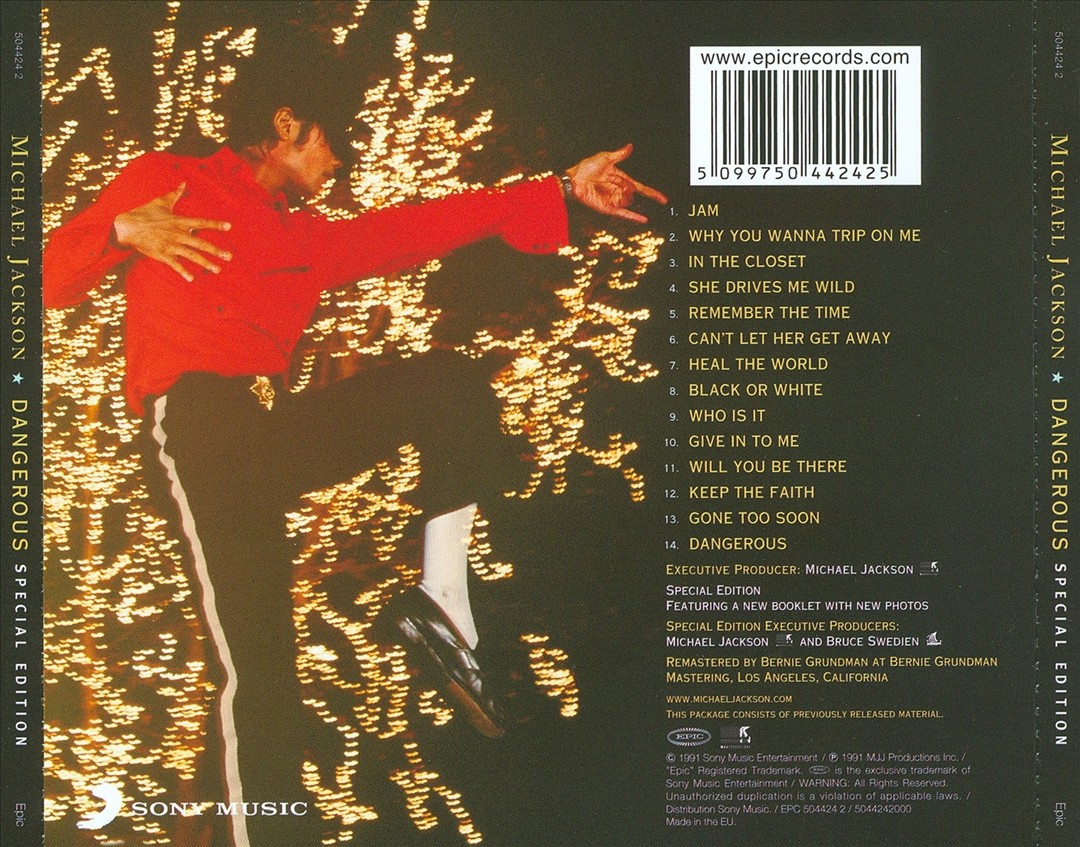 マイケル・ジャクソン DANGEROUS スペシャルエディション Dangerous Special Edition CD Import by Michael Jackson (0100