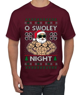 O Swoley Night, Exercise and Fitness Ugly Christmas Men's T-Shirt