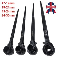 17-24mm Ratchet Podger Spanner Socket Wrench Scaffold Steel & Stage Erecting