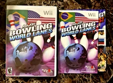 Amf Bowling World Lanes - No Game Original Case & Manual - Only - Nintendo Wii