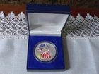 1999 Painted Walking Liberty 1 oz Silver American Eagle w/Box.