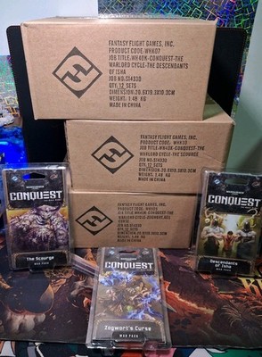 Warhammer 40k Conquest x3 Cases Scourge - Descents of isha - Zogwarts Curse RARE