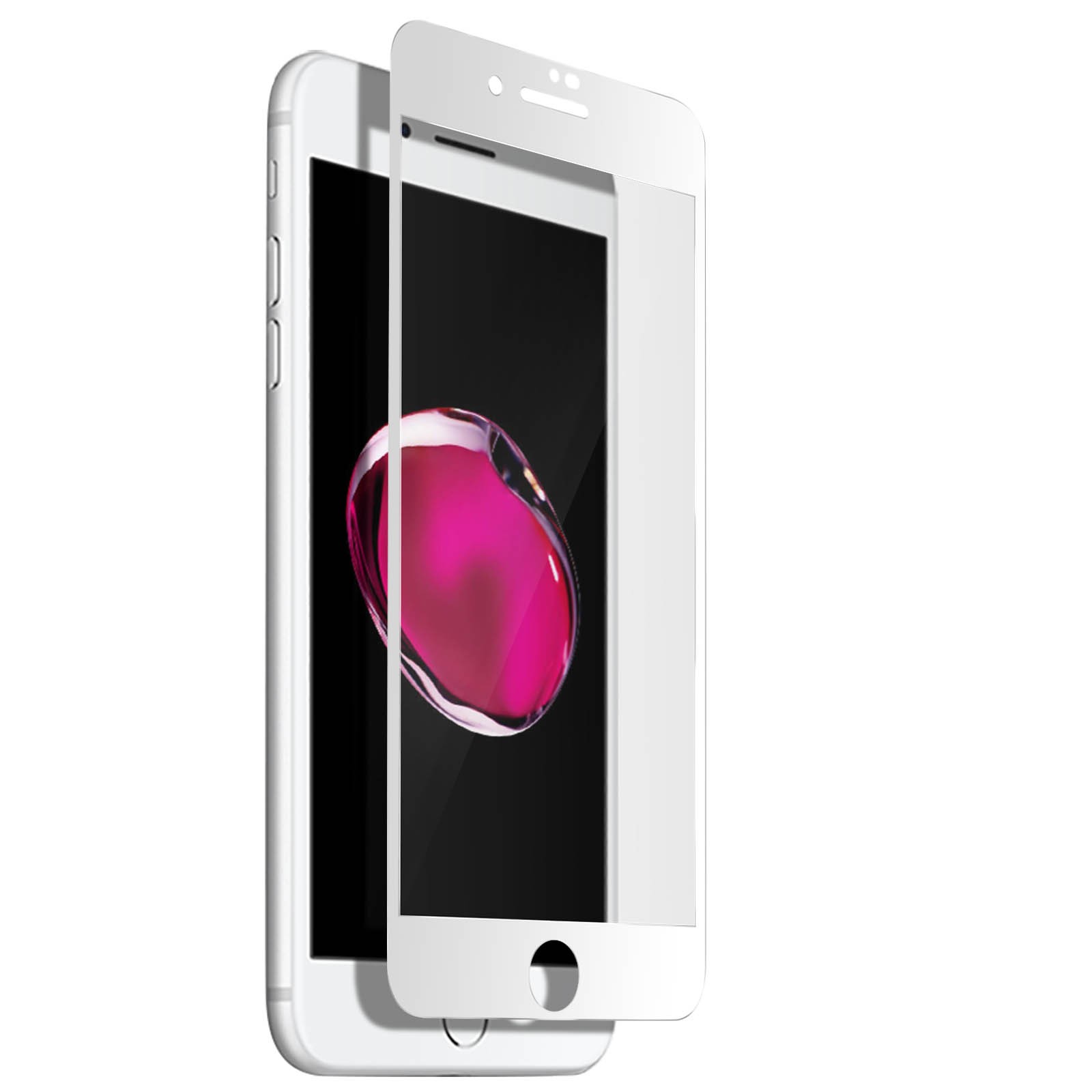 Vitre de protection pleine surface pour iPhone 7 Plus 8 Plus Avizar