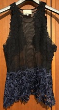 3.1 Phillip Lim Silk Floral Lace Tank Top Size 2 RRP $650