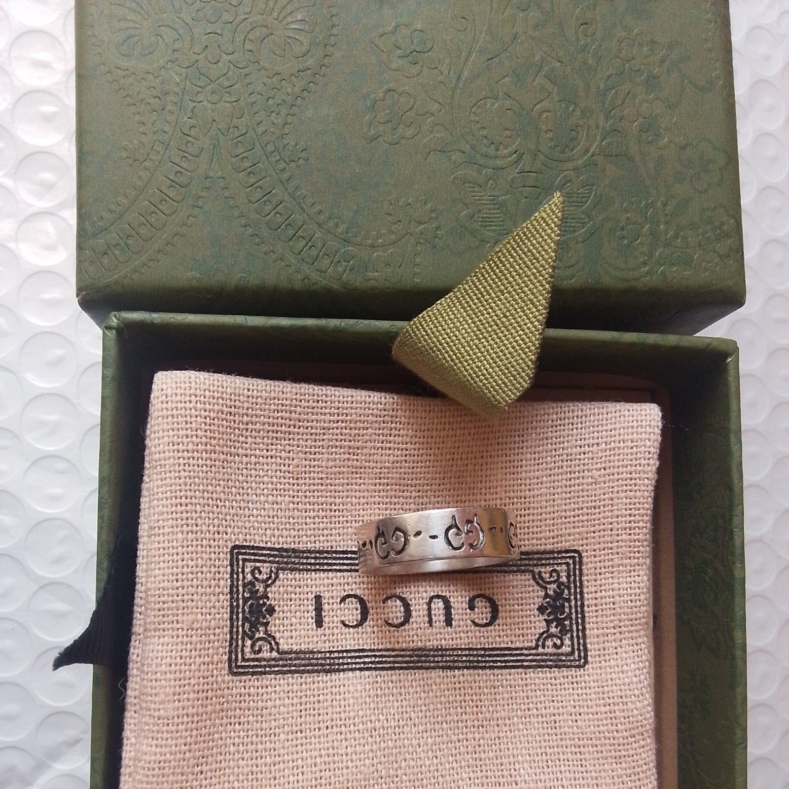 Authentic , Gucci ghost ring,  AG 925 Silver, Siz… - image 1