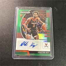 Panini 2020-21 Prizm Draft Picks Prospect Auto Braxton Key #PA-BK Green Prizm