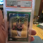 Caleb Williams 2024 Donruss Optic  Rookie Green Velocity PSA 10