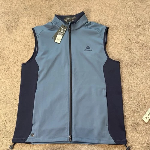 NWT Greyson Sequoia Full Zip Golf Vest Blue Men’s M - product listing photo