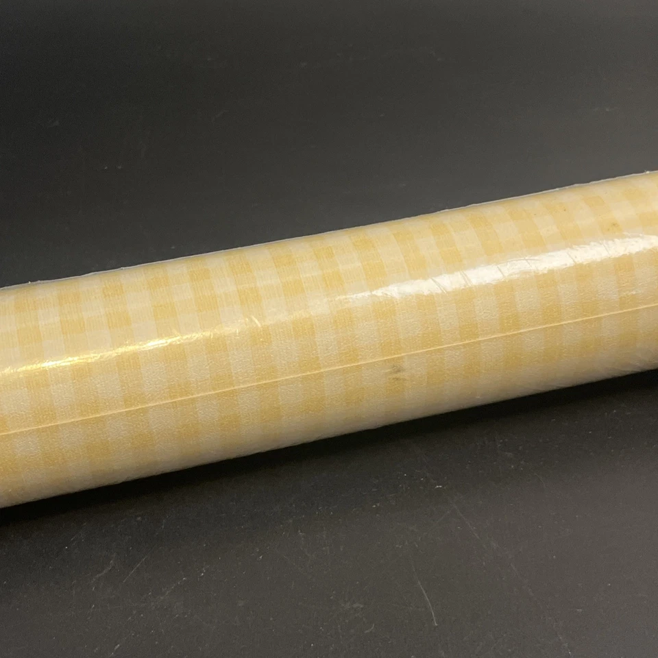 Papel pintado Graham & Brown amarillo blanco 56 pies cuadrados a cuadros cocina a cuadros granja Foto 3 de 4