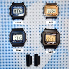 Strap Adapter for Casio F-91W, A-158W, A-159W, W217H, F105W