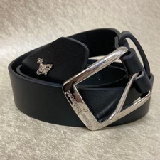 Vivienne Westwood Belt Black Width: Approx. 3.2 cm Total Length: Approx. 110 cm