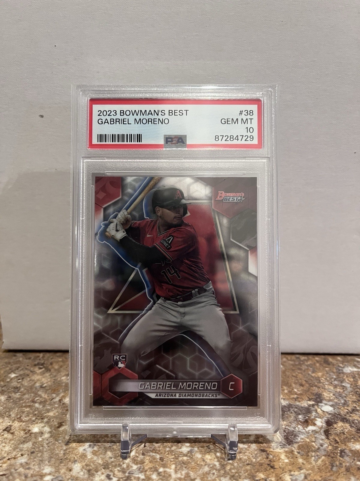 2023 Bowman's Best Rookie Gabriel Moreno #38 PSA 10 Arizona Diamondbacks