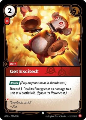 ~ Get Excited! ~ Foil ~ Riftbound: Origins