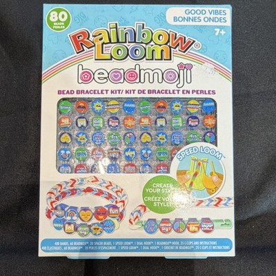 Rainbow Loom Beadmoji Bracelet Kit Good Vibes Speed Loom 80 Beads A0087