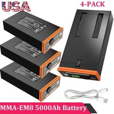 4-PACK Cellular Trail Camera MMA-EM8 Battery Compatible with Moultrie Edge 2&Pro