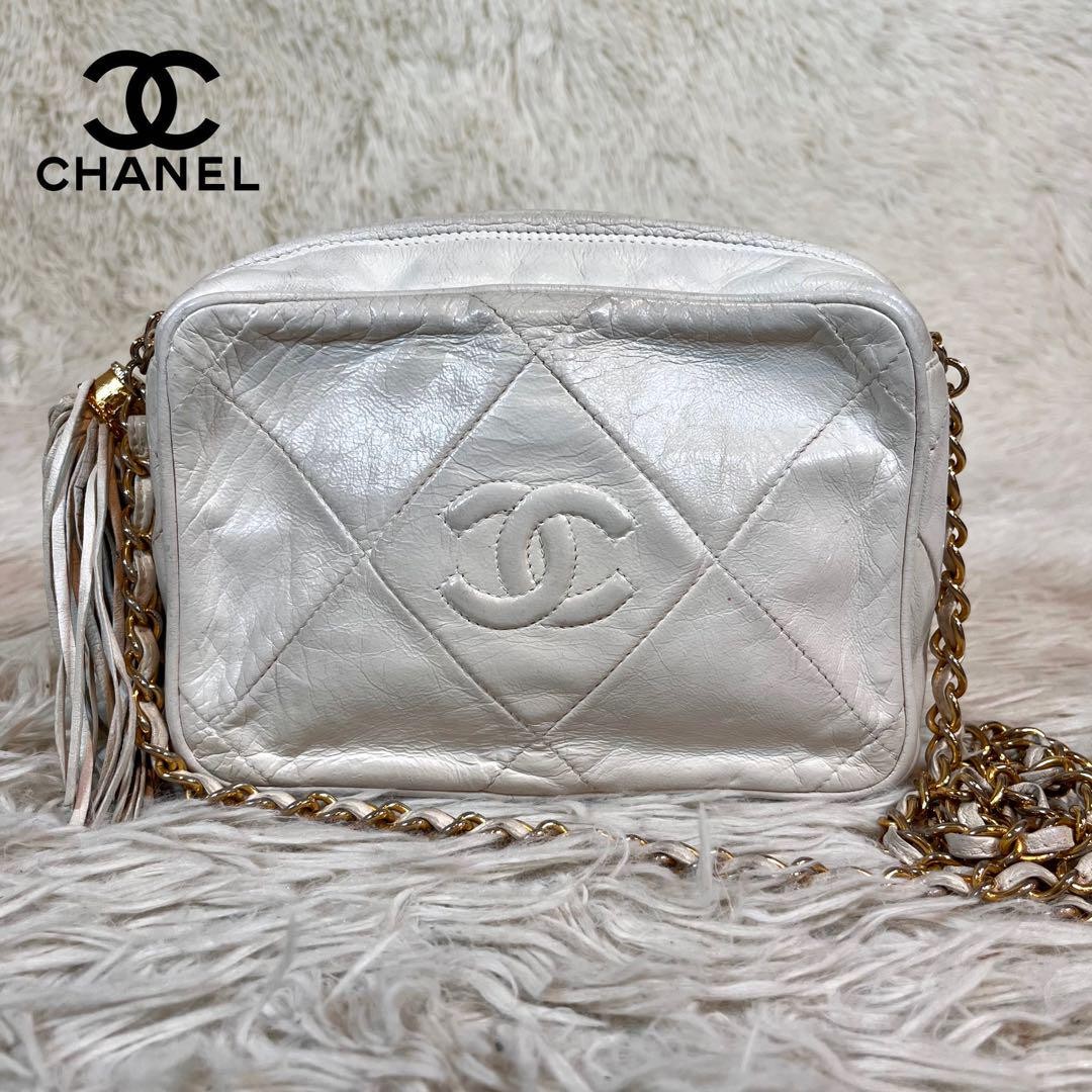 Chanel Matelasse Coco Mark Lambskin Shoulder Bag Pre-Owned Imported From Japan