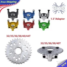 32-44T Sprocket /1.5" Adapter For 415 chain 49cc 50cc 66cc 80cc Motorized Bike