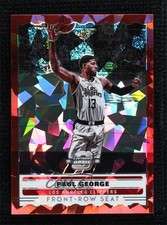 2019-20 Contenders Optic Front Row Seat Red Cracked Ice Prizm Paul George #7 lw9