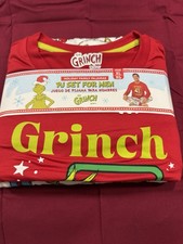 Grinch PJ Set For Men- Holiday Family Pajamas-SZ XL 46-48 New In Package