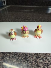 Vintage Tomy Pokemon Mini Figures Pidgey Pidgeotto Pidgeot 1999 CGTSJ
