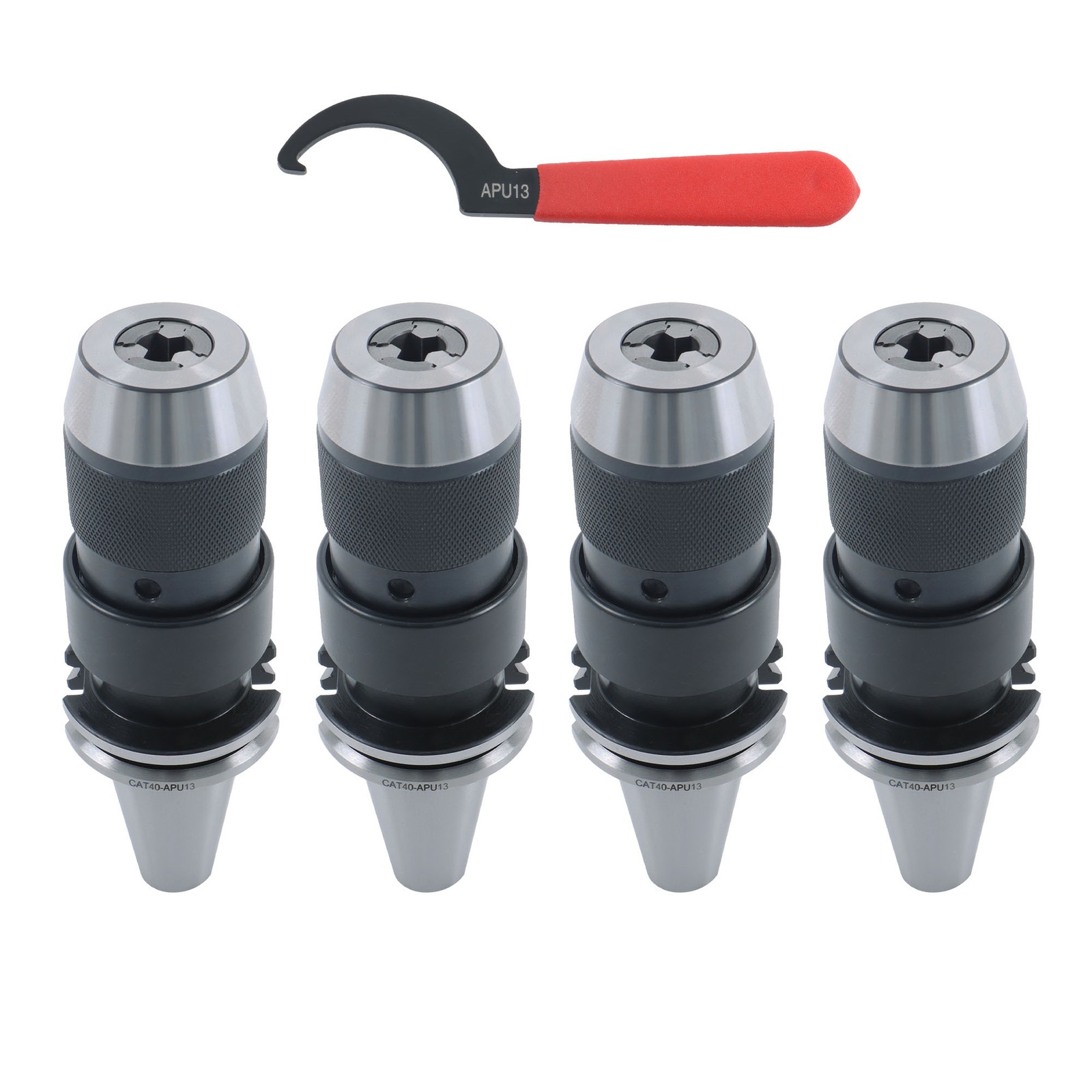 4pcs CAT40 Keyless Drill Chuck 1/2'' Fits On Haas CNC Easy Great Tool Holder