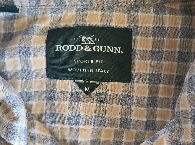 Rodd And Gunn Woven In Italy Men’s Long Sleeve Plaid Shirt Multicolor Medium