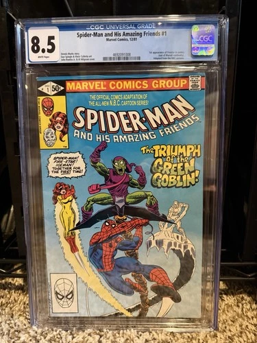 Spider-Man & His Amazing Friends #1 CGC 8.5 First Firestar Appearance