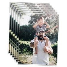 5x7 Acrylic Photo Frame, Clear Photo Frame Display 5x7 Pictures, Wall 5"x 7"