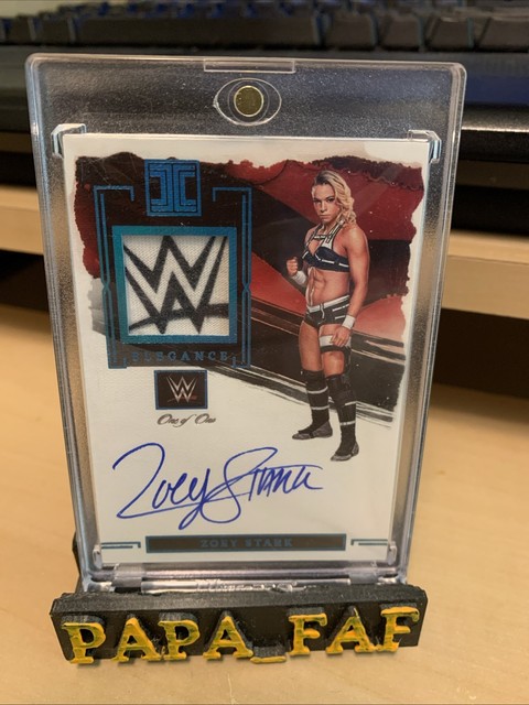 Zoey Stark 2023 Panini WWE Impeccable 1/1 Elegance Logo Patch Relic Auto