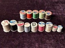 Vtg Lot of 14 Spools Sewing Thread assorted colors Talon, Lily
