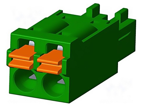 2X KD0230500000G Steckverbinder: Klemmleiste Abschaltbar Stecker Weiblich 5,5A A-image