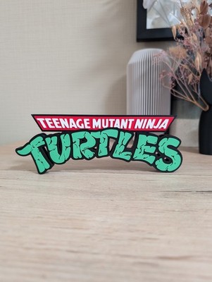 Teenage Mutant Ninja Turtles Logo - 3D Display Fan Art 21x7cm