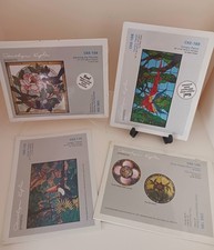 Vntg 4 Carolyn Kyle Presents Stained Glass Patterns CKE-156 CKE-168CKE-175 185