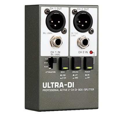 Bühneneffektpedal DI-Box 2-Kanal Hochfrequenz für Bühnenaudio2569