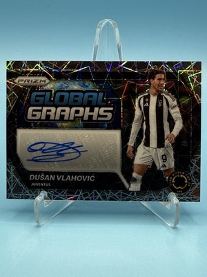 2025 Prizm FIFA Club World Cup Global Graphs Velocity Prizm Dusan Vlahovic (AU)