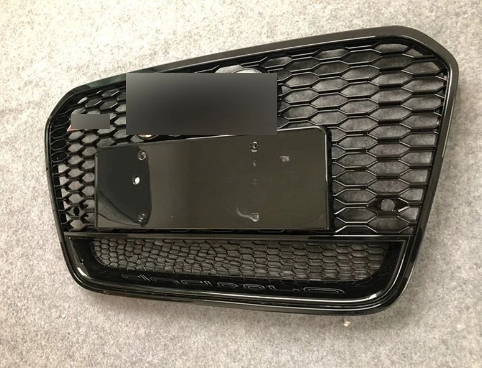 Parachoques delantero negro de malla de panal estilo RS6 para Audi A6 C7 S6 2013-2015 Foto 4 de 4