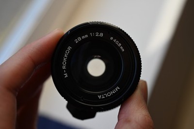 Excellent Minolta M-Rokkor 28mm f/2.8 Leica M Mount Lens for CL