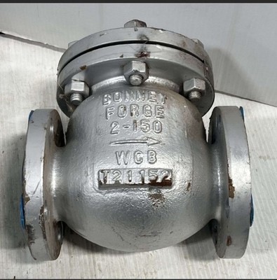 Bonney Forge 2 Inch Swing Check Valve ANSI 150 WCB Flanged Industrial