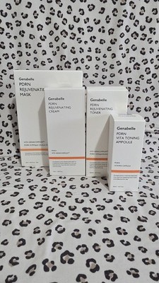 Genabelle PDRN Rejuvenating 4PC FULL SIZE SET Tone Ampoule Mask Cream MSRP 99$