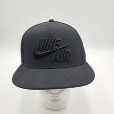B55 Nike Air Pro youth hat black embossed Nike Air logo Black on Black